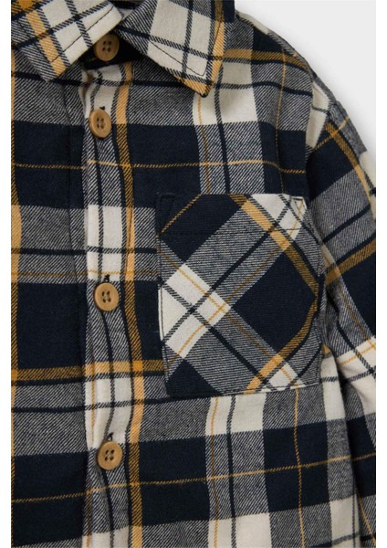 Erkek Bebek Ekose Desenli Flanel Uzun Kollu Gömlek G0057A525WN fiyatları