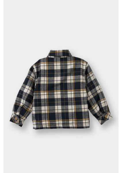 Erkek Bebek Ekose Desenli Flanel Uzun Kollu Gömlek G0057A525WN modelleri