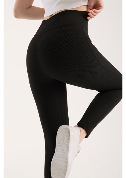 Fitilli Şardonlu Içi Polarlı Yüksek Bel Toparlayıcı Tayt fiyatları