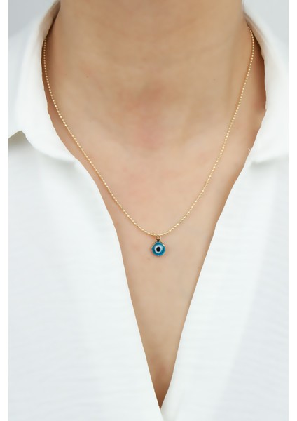 Pirinç Zincir Nazar Boncuk Kolye fiyatları