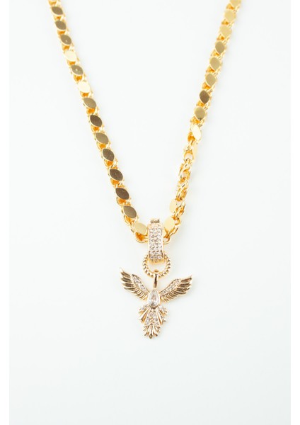 Arpa Zincir Anka Kuş Uçlu Kolye indirimleri