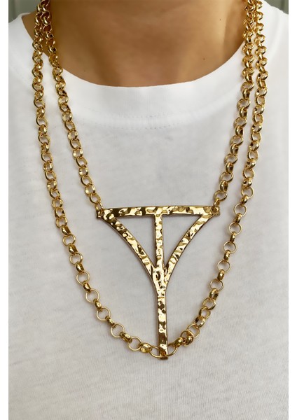 Çift Sıralı Tasarım Kolye