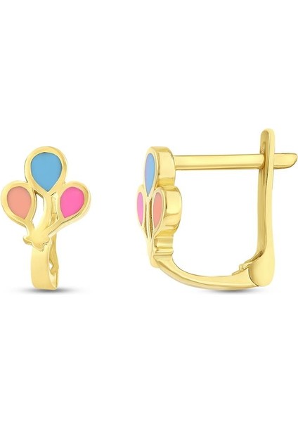 Figürlü Altın Çocuk Küpe - 14K