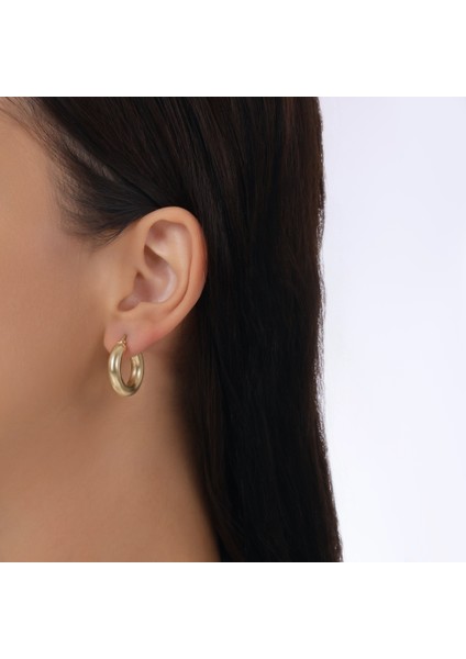 Altın Halka Küpe - 14K modelleri