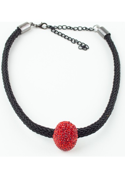 Kırmızı Kristal Taşlı Choker Kolye fırsatları