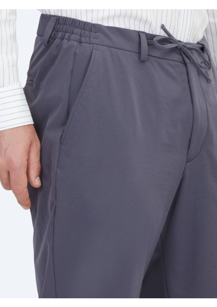 Gri Dokuma Jogging Fit Casual Pantolon modelleri