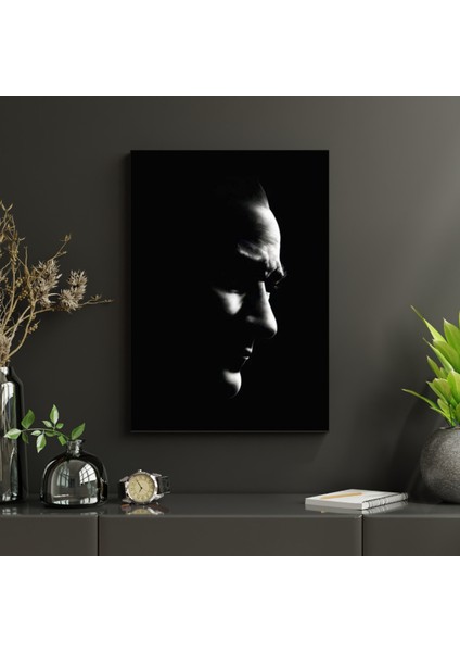 Hd Digital Baskı Yüksek Çözünürlük At Üstünde Atatürk ve Ay Kanvas Duvar Tablosu modelleri