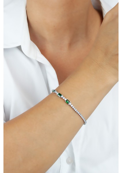 Suyolu Yeşil Kristal Detay Bileklik fiyatları