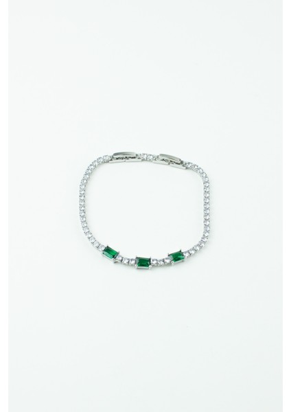 Suyolu Yeşil Kristal Detay Bileklik modelleri