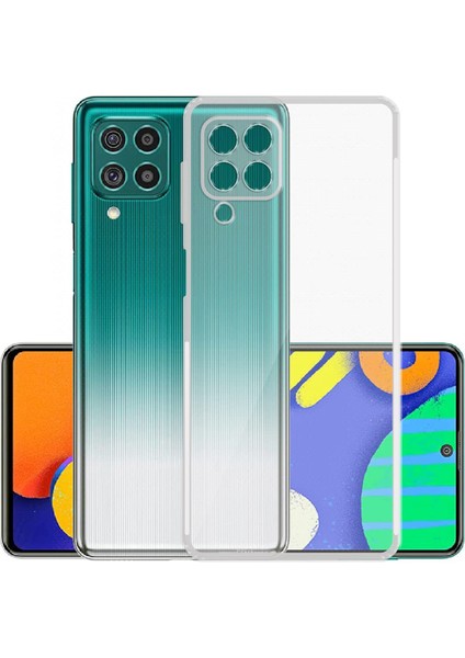 Samsung Galaxy A12 ile Uyumlu Kapak Kamera Korumalı Şarj Yeri Tıpalı Şeffaf Silikon Kılıf fiyatları