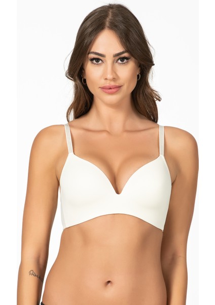 Dikişsiz İz Yapmayan Desteksiz Sütyen | Ekru 1144