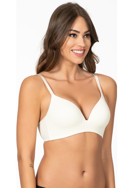 Dikişsiz İz Yapmayan Desteksiz Sütyen | Ekru 1144 modelleri