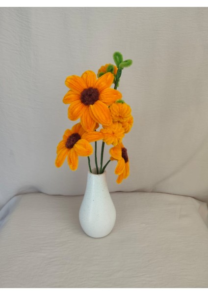 Ayçiçeği Vazoda Çiçek - Dekoratif ve Hediyelik Aranjman fiyatları