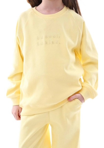 Kyex Kız Çocuk Alt Üst Kaşkorse Pamuklu Eşofman Takımı fırsatları