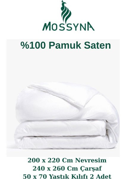 Düz Saten %100 Pamuk Çift Kişilik Nevresim Takımı fiyatları