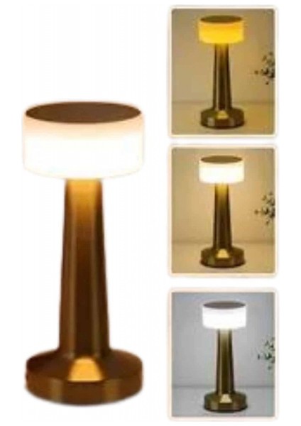 Kablosuz Renkli Masa ve Gece Lambası Altın Rengi Dokunmatik LED Lamba fiyatları