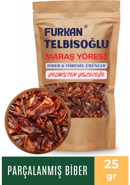 Parçalanmış Biber - ( Organik , Katkısız , Yöresel) 25GR