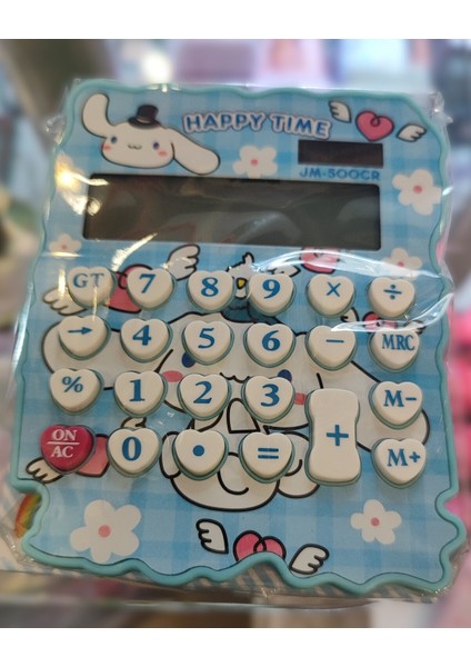 Cinnamoroll Figürlü Orta Boy Hesap Makinesi Mavi 12 Haneli AD68285