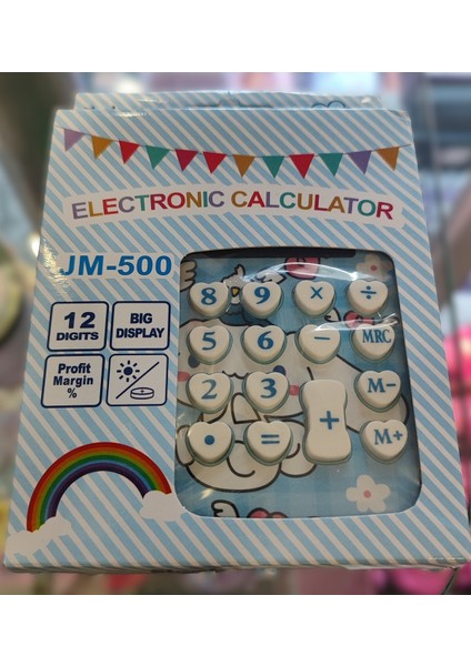 Cinnamoroll Figürlü Orta Boy Hesap Makinesi Mavi 12 Haneli AD68285 fiyatları
