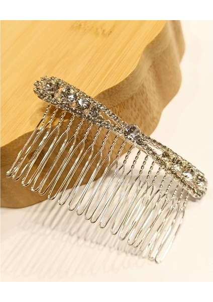 Renkli Şık Tasarım Taşlı Yan Toka