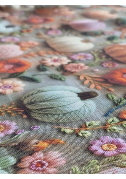 3 Boyutlu Nakış Görünümlü Çiçek Desenli Runner fırsatları