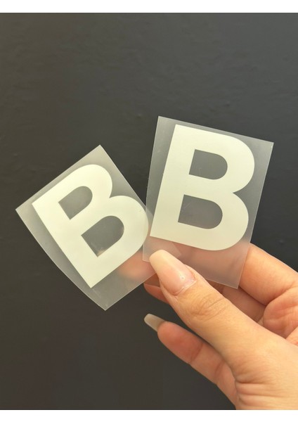 2 Li Ütü Ile Yapışan A Harfi Arma Transfer Baskı 5x5 cm Siyah 2 Li Ütü Ile Yapışan B Harfi Arma Transfer Baskı 5x4 cm Siyah