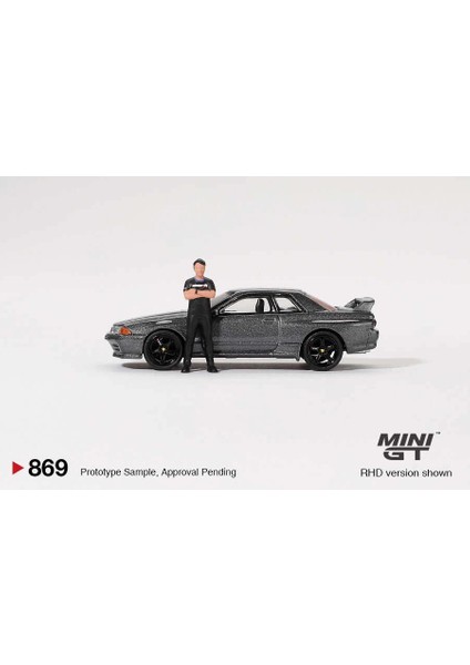 1/64 Nissan Skyline Gt-R (R32)GUNMETAL W/ Matsuda Figure Tsugio Matsuda Collection fırsatları