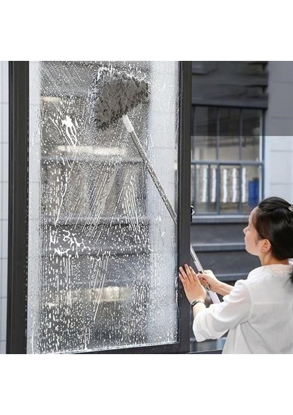 Sıladanal® Teleskopik Saplı 150 cm Üçgen Mop Cam Duvar Tavan Fayans Parke Temizleyici Mop fırsatları