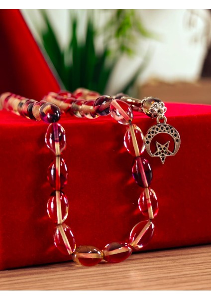 Ateş Kehribar Tesbih Sistem Püsgüllü Orjinal Ürün modelleri