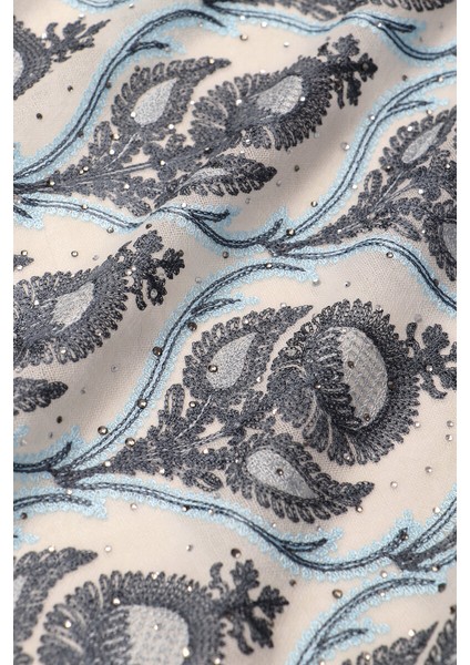 Taş Füme Taşlı Işlemeli Yün Ipek Şal fırsatları