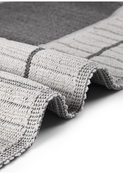 Bukle Lane Doğal Pamuklu 2'li Banyo Paspas & Halı Seti 60X100+50X60 Gri fırsatları