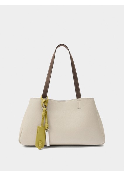 Charm'lı Düz Tote Çanta