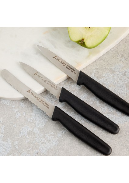 Solo 3 Parça Bıçak Seti Siyah
