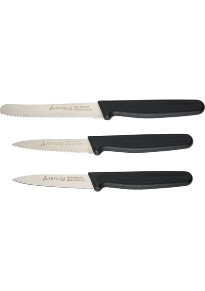 Solo 3 Parça Bıçak Seti Siyah fırsatları