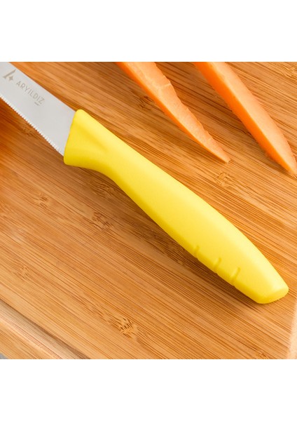 Primo Lazer Sebze Bıçağı Sarı 11 cm modelleri