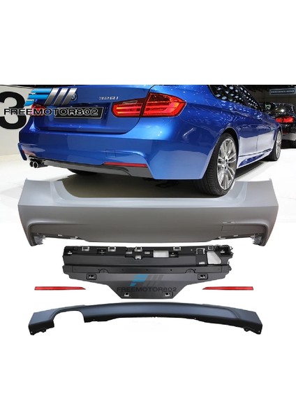 Bmw F30 2012-2018 Boyasız Plastik M Tech Arka Tampon