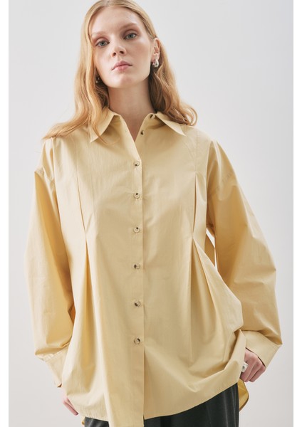 Parçalı Tasarım Gömlek Soft Sarı fiyatları