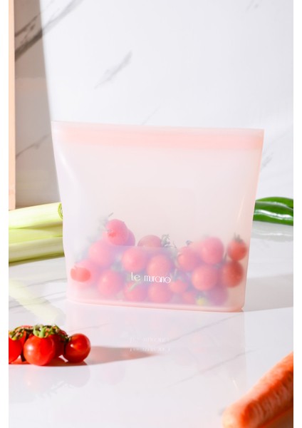 Mood Hava Sızdırmaz Kilitli Silikon Saklama Torbası 700 ml | Pembe fırsatları