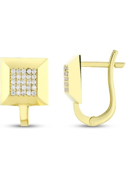 Altın Tasarım Küpe - 14K