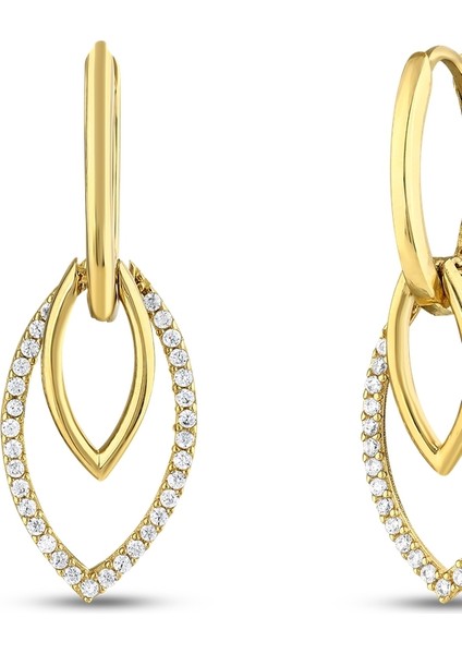 Altın Tasarım Küpe - 14K fiyatları