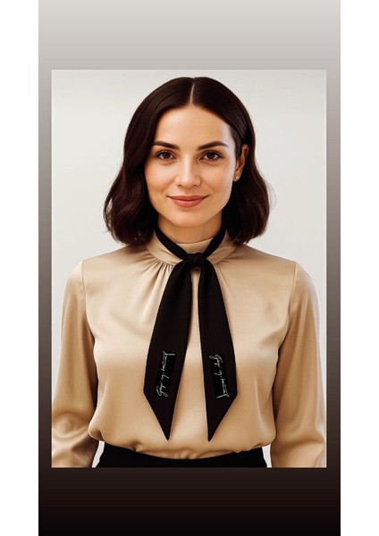 Atatürk Imzalı Fular Saten