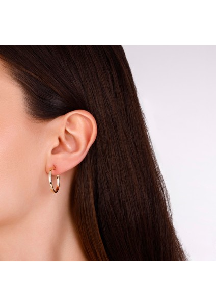 Altın Halka Küpe - 14K modelleri