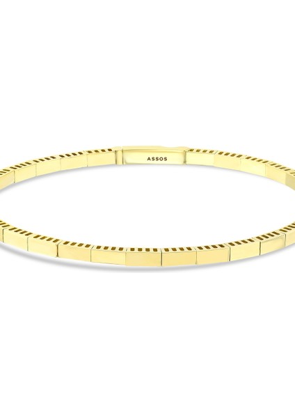 Altın Tasarım Kelepçe - 14K fırsatları