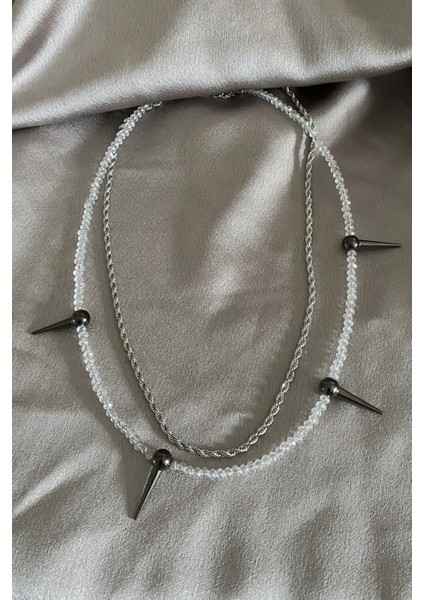 Çift Sıralı Punk Kolye fiyatları