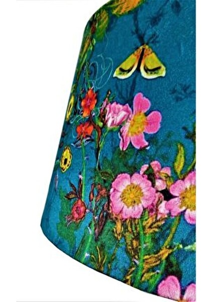 Lady Serisi Masif Ahşap Tek Ayaklı Lambader ( Mavi / Koyu Ceviz) fiyatları