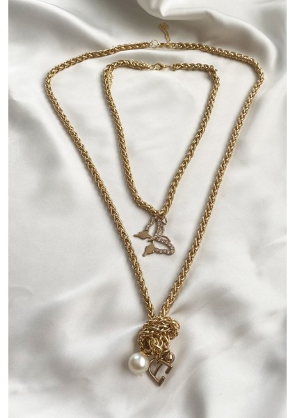 Düğüm Detay Örgü Zincir Kolye modelleri