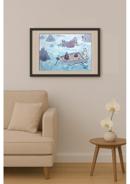 Hashi Yoshihisa 43x30cm Orijinal Karikatür Tablo fiyatları