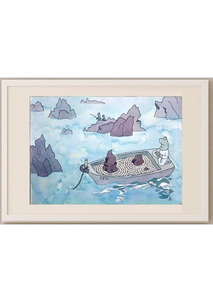 Hashi Yoshihisa 43x30cm Orijinal Karikatür Tablo fırsatları