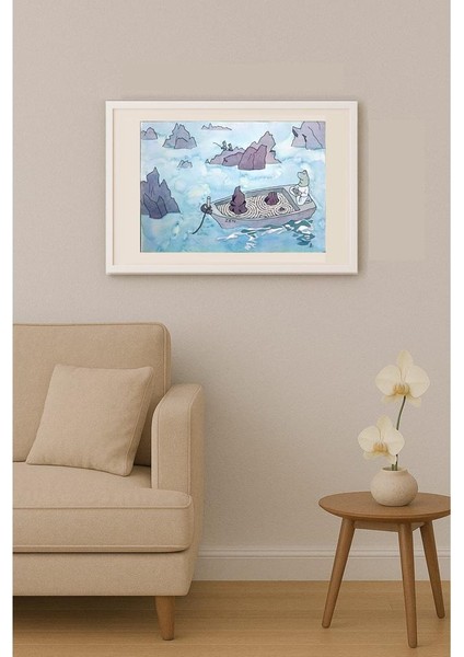 Hashi Yoshihisa 43x30cm Orijinal Karikatür Tablo indirimleri