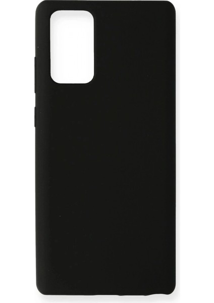 Samsung Galaxy Note 20 Kılıf Nano Içi Kadife Silikon - Siyah (K95)